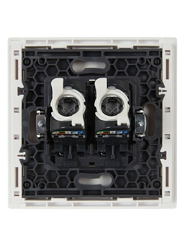 IEK FORTE&PIANO Белый Розетка комп. 2-ая RJ45 кат.5E FP233