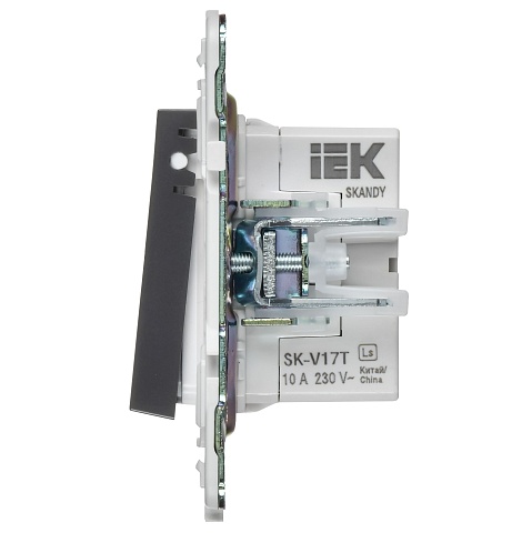 IEK SKANDY Титан Кнопка звонка с индикацией для отелей 10А SK-V17T