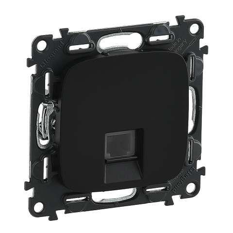 Legrand Valena ALLURE DIY Антрацит Розетка ТЛФ 1-ая (RJ11)