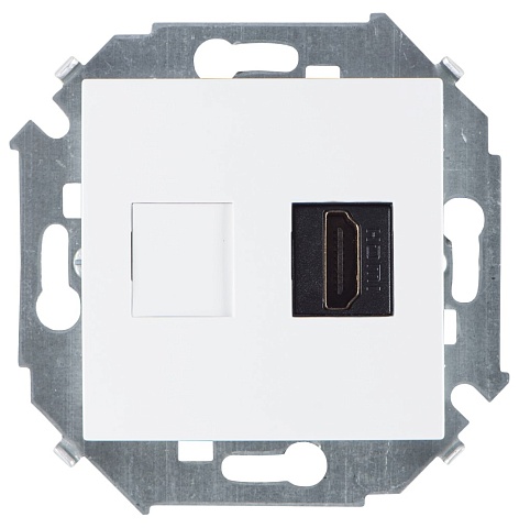 Simon 15 Белая Розетка HDMI, аудио/видео, v1.4, тип А