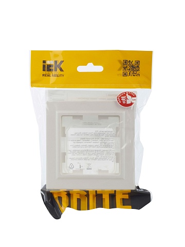 IEK BRITE Рамка 1-местная IP44 РУ-1-БрЖ-44 жемчуг