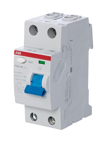 ABB F202AC УЗО 2Р 100А 30mA (AC)
