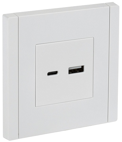 IEK FORTE&PIANO Белый Розетка USB A+C 18Вт FP251
