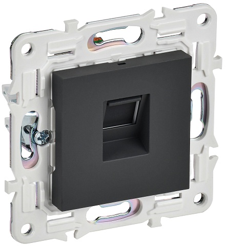 IEK SKANDY Графит Розетка компьютерная RJ45 кат.5E SK-K01G