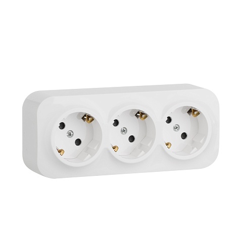 Legrand Quteo Белый Розетка 3-я с/з с шт