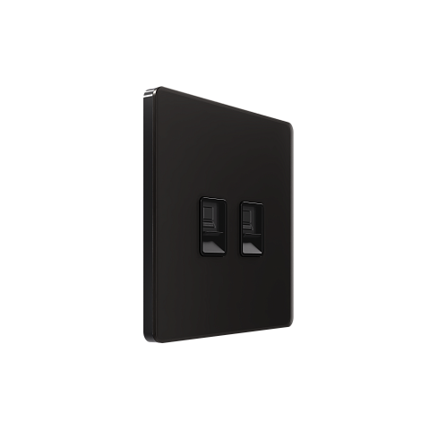Systeme Electric Systeme Infinity Полярная ночь Розетка информационная RJ-45 кат.5e 2-я