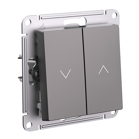 Systeme Electric AtlasDesign Мокко Выключатель 2-клавишный жалюзи, 10А, механизм