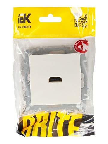 IEK BRITE Розетка HDMI РHDMI-0-БрБ белый