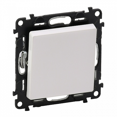 Legrand Valena LIFE DIY Бел Выключатель кнопочный 1-клавишный, 6А 250В
