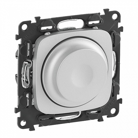 Legrand Valena ALLURE DIY Алюм Светорегулятор поворотный, 300Вт, универсальный, без нейтрали