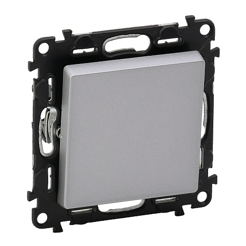 Legrand Valena LIFE DIY Алюм Выключатель 1-клавишный 10А 250В