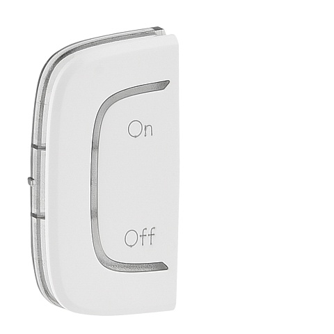 Legrand Valena ALLURE Бел MyHome Накладка мех. BUS/SCS.С символом "On-Off", 1 мод установка слева