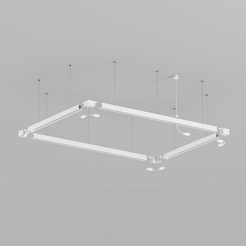 Denkirs TR2127-WH Механический подвес, для трека SMART, серия Base, IP20, 5м, белый, алюминий