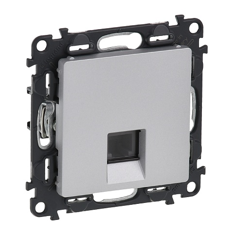 Legrand Valena LIFE DIY Алюм Розетка ТЛФ 1-ая (RJ11)