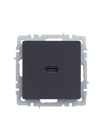 IEK BRITE Розетка HDMI РHDMI-0-БрГ графит
