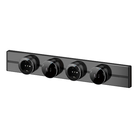 Systeme Electric MultiTrack Антрацит Шина открытой установки трековой системы 120 см