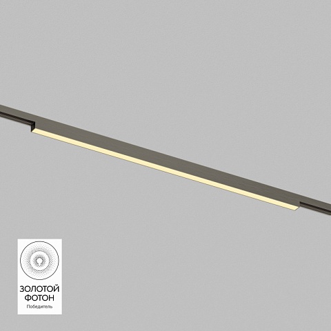 Denkirs DK5752-DN Светильник для трека SHINE LINEAR со светодиодом, L601*W19*H27, 48V DC, 24W, RA≥90, 3000K, IP20, темный никель, алюминий