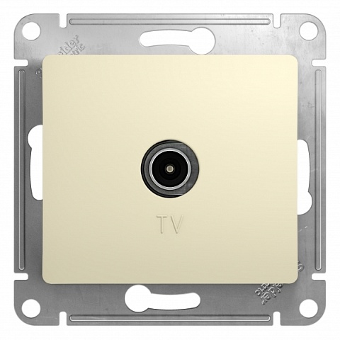 SE Glossa Беж Розетка TV оконечная 4DB
