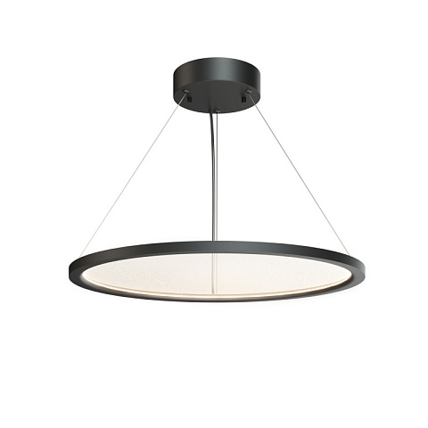 Denkirs DK6617-BK Подвесной светильник горизонтальный VEIL, 35 Вт, Ø600×В1500 мм, LED 2700-6000K, IP20, пульт Д/У