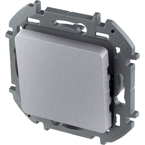 Legrand INSPIRIA Алюминий Переключатель одноклавишный 10 AX - 250 В