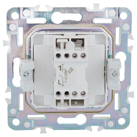 IEK SKANDY Графит Выключатель 1-клавишный с индикацией 10А SK-V07G