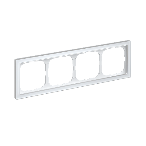 Systeme Electric ArtGallery Pure Органическое стекло Белый Рамка 4-ая