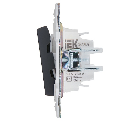 IEK SKANDY Графит Выключатель жалюзи 10А SK-V12G