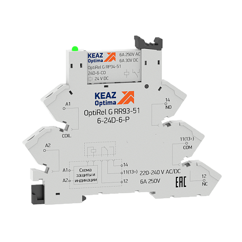 КЭАЗ Релейный модуль OptiRel G RM38-61-24U-6-P-CO