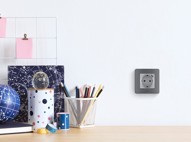 Legrand INSPIRIA Алюминий Розетка 2К+З немецкий стандарт 16А 250В со встроенным зарядным устройством USB C 1.5А 5В