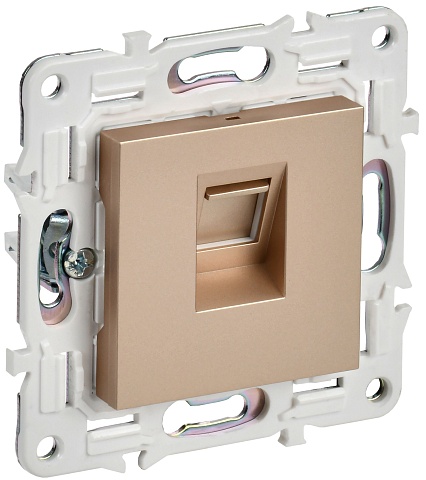 IEK SKANDY Песочный Розетка компьютерная RJ45 кат.6 SK-K02Sa