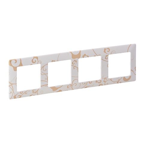 Legrand Valena LIFE Ампир белый Рамка 4-ая