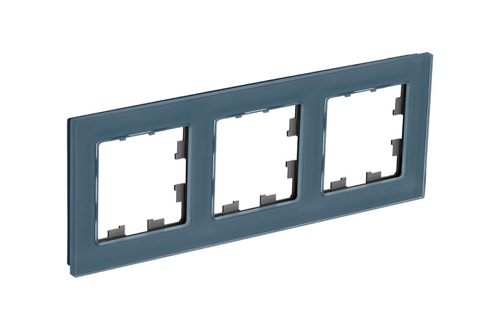 Systeme Electric AtlasDesign Nature Натуральное стекло Грифель Рамка 3-ая