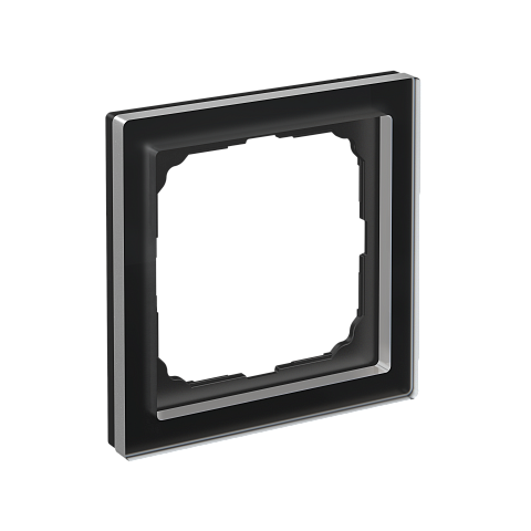 Systeme Electric ArtGallery Pure Органическое стекло Черный Рамка 1-ая