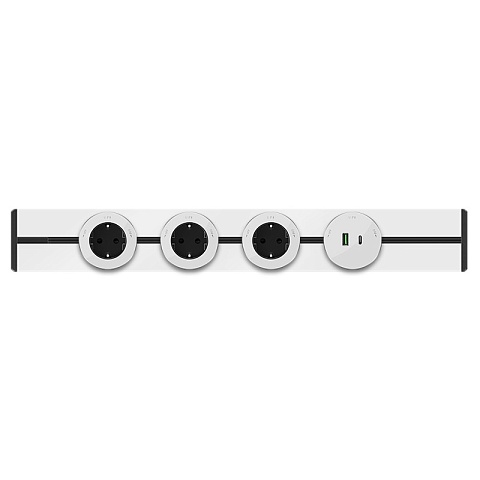 Systeme Electric MultiTrack Шина открытой установки трековой системы 120 см Белый
