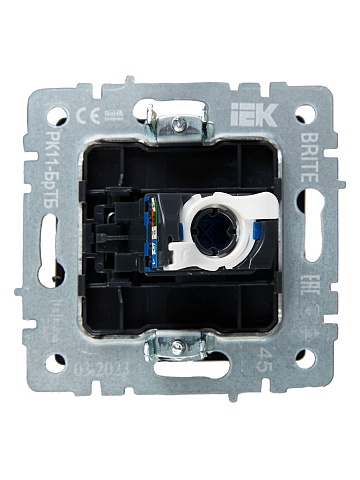 IEK BRITE BASE Темн.бронза Розетка комп. RJ45 кат.6 РК11-БрТБ