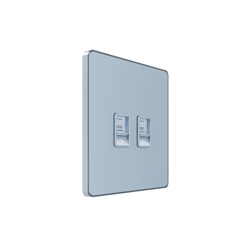 Systeme Electric Systeme Infinity Стальное небо Розетка информационная RJ-45 кат.6 2-я