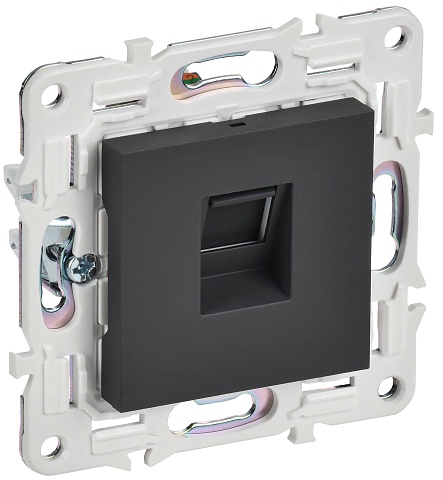 IEK SKANDY Графит Розетка компьютерная RJ45 кат.6 SK-K02G