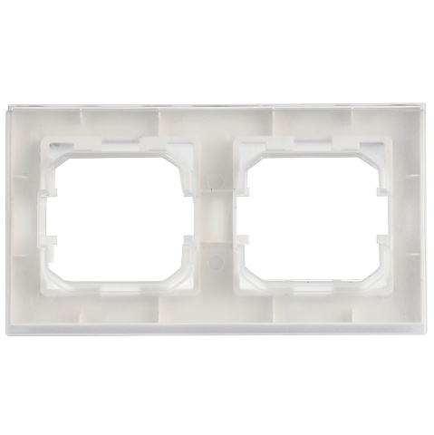 IEK BRITE Рамка 2-мест. IP44 РУ-2-БрАБ-44 а/б