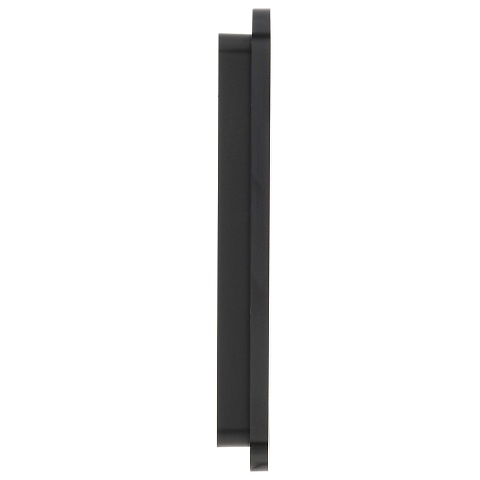 IEK BRITE DECOR Черный металл. скругл.угол Рамка 1-м РУ-1-1-Бр RE