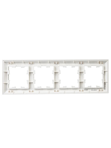 IEK BRITE DECOR Белый 3D-форма Рамка 4-м РУ-4-Бр