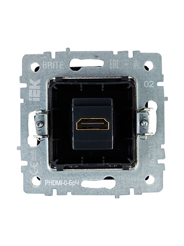 IEK BRITE Розетка HDMI РHDMI-0-БрЧ черный