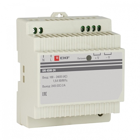EKF PROxima Блок питания 24В DR-45W-24