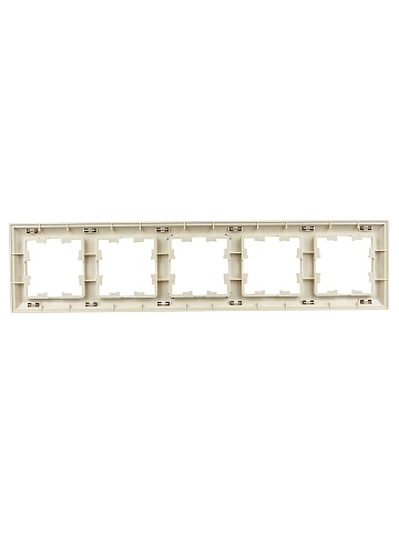 IEK BRITE DECOR Шампань/беж 3D-форма Рамка 5-м РУ-5-Бр