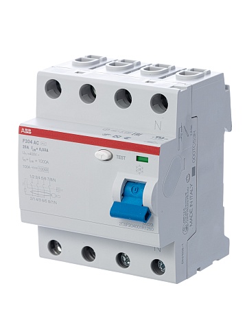 ABB F204AC УЗО 4Р 25А 30mA (AC)