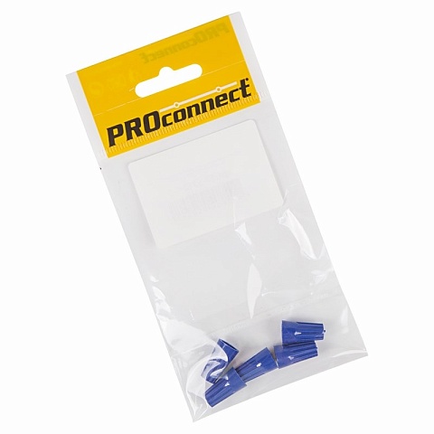 PROconnect Соединительный изолирующий зажим  "СИЗ-2", 1,0-4,5 мм², синий, 5 шт.