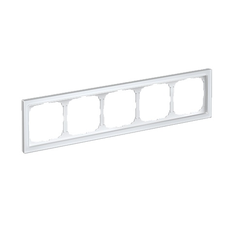 Systeme Electric ArtGallery Pure Органическое стекло Белый Рамка 5-ая