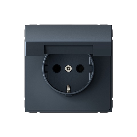 Systeme Electric ArtGallery Грифель Розетка с заземл. со шторк. с крышкой, 16А, IP20, механизм