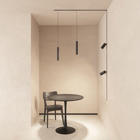 Denkirs DK8308-BK Акцентный подвесной светильник SMART SPOT ZigBee, 9 Вт, 2700–6000K, 24°, Ra90, 100–265VAC, алюминий, черный