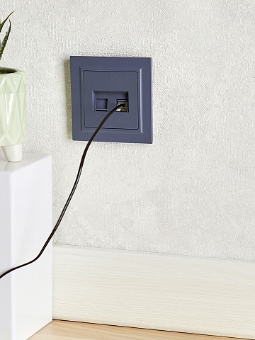 IEK BRITE Розетка двойная RJ11+RJ45 кат.5E РК/Т12-БрМ маренго