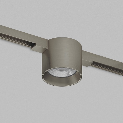 Denkirs DK5743-DN Светильник для трека SHINE SPOT со светодиодом, D70*H60, 48V DC, 8W, RA≥90, 3000K, IP20, темный никель, алюминий